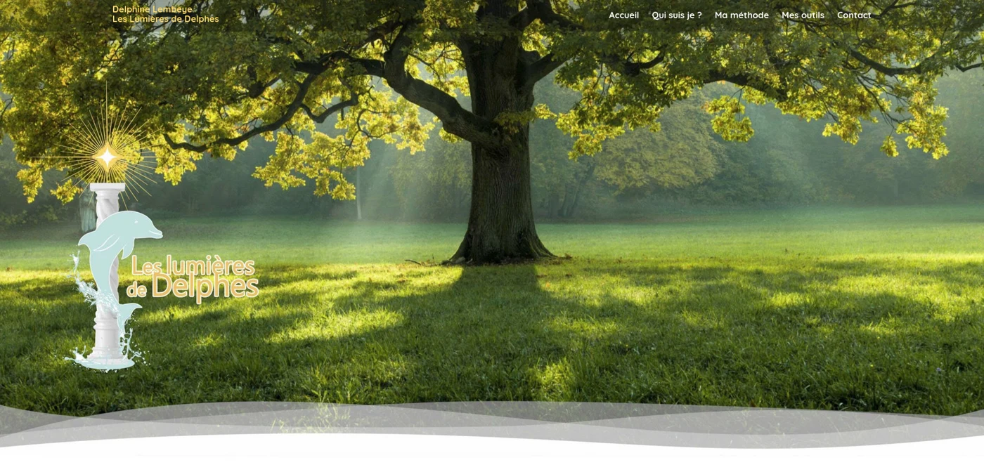Capture du site Les Lumières de Delphes — vue 1