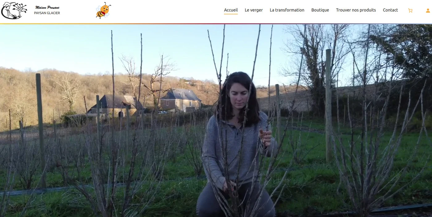 Capture du site Maison Prouane — vue 1